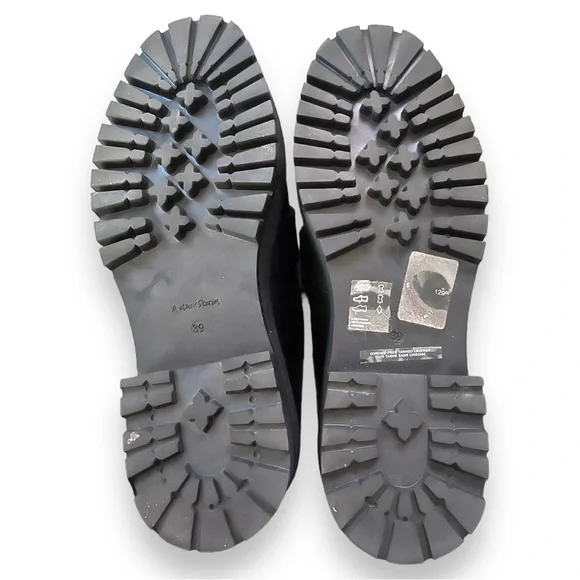 Anthropologie & Other Stories Chunky Platform Leather Loafer Black Size 8 - Picture 3 of 5